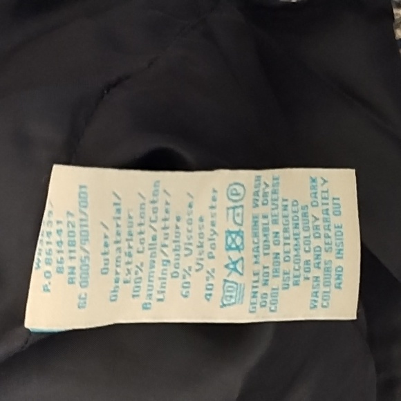 Boden Navy 100% Cotton Velvet Midi Dress W/ Embroidery Detail - Picture 10 of 11